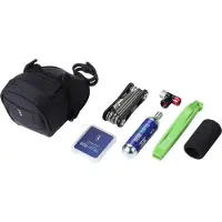 BBB Cycling Zadeltas Racefiets & Mountainbike Inclusief CO2 Pomp en Gereedschap - 0.79 Liter - Fiets Toolkit - Multitool Fiets - Combiset Speedpack CO2 BSB-58