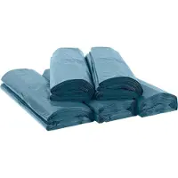 Deiss Afvalzakken Premium - recycling-LDPE - 240 L - 100 micron - doorstoot- & scheurvast - blauw - 100 stuks