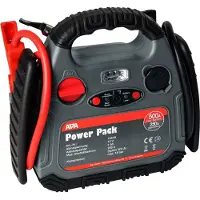 Eufab startbooster, 500 A, inclusief compressor van 18 bar
