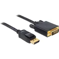 DeLOCK 82590 DisplayPort-kabel DisplayPort / DVI Adapterkabel DisplayPort-stekker, DVI-D 24+1-polige stekker 1.00 m Zwart