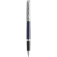 Waterman Hémisphère rollerbalpen | Metaal-blauwe lak met palladium detail | Gebeitelde dop | met geschenkdoos