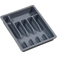 Kesper Uitschuifbare bestekbak van Plastic - Uitschuifbaar van 6 naar 8 Vaks - 29-50 x 38 x 6,3 cm