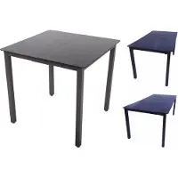 VCM Hanna tuintafel 190x80cm zwart.