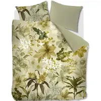 Beddinghouse Dekbedovertrek Kiley Groen Satijn-140 x 200 / 220 cm | 1-Persoons