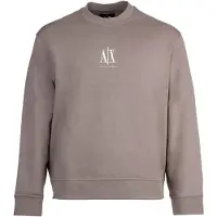 Armani Exchange Sweatshirt lichtbruin / wit