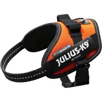 Julius-K9 IDC Powerharnas, UV-reflecterend, neonoranje, maat: XS/Mini-Mini