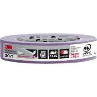 3M 207124SWPEFC Professionele Afplaktape Gevoelige Oppervlakten - 24mm X 50m