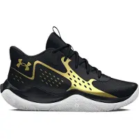 Under Armour Jet '23 GS Basketbalschoen Zwart Goud | 35.5
