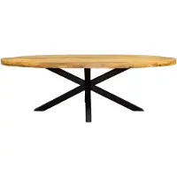 Starfurn Eetkamertafel Denise - Eettafel ovaal - Eettafel mangohout 240 cm