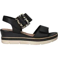 Remonte Sandalen met riem zwart