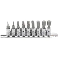 Bgs Bit-Einsatz-Satz 6,3 mm (1/4") Innensechskant 3/32" - 3/8" Zollgrössen 9-tlg.