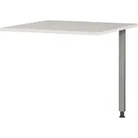 Germania GW-Profi 2.0 vierkante bureau-uitbreiding 4255-583 lichtgrijs, zilver 800 x 800 mm