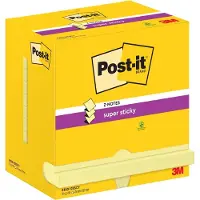 Post-It super sticky Z-notes geel 76 x 127 mm (12 stuks)