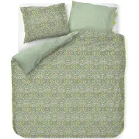 Pip studio Dekbedovertrek Kikoy Groen Satijn-140 x 200 / 220 cm | 1-Persoons