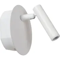 Lucide JOLIJN - Oplaadbare Bedlamp - Accu/Batterij - Ø 10,2 cm - LED - 1x2W 3000K - Magnetisch - Wit
