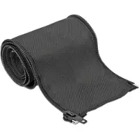 DeLOCK Woven Sleeve with zip fasterner heat-resistant 1 m x 35 mm black
