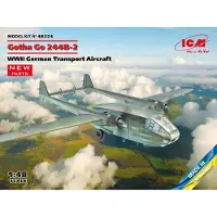 ICM Modelbouwpakket Militaire voertuigen - 48224 Gotha Go-244B-2 WWII German Transport Aircraft Plastic - 1:48 - Modelbouw