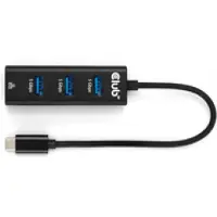 Club 3D USB-C Adapter [1x USB-C stekker - 4x USB 3.2 Gen 1 bus intern 19-polig (USB 3.0), RJ45-bus] CSV-1549 0.17 m