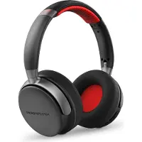 Energy Sistem Power Sport, bekabelde en draadloze hoofdtelefoon, sportmodel, frequentiebereik 20 - 20000 Hz, gewicht 198 g, hoofdtelefoon met microfoon, kleur: zwart, accentkleur: rood