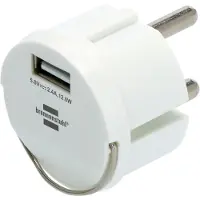 Brennenstuhl USB A oplader | | 1 poort (USB A, 12W)
