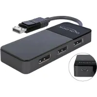 DeLOCK 87737 DisplayPort-splitter Zwart