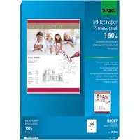 Sigel Inkjet Paper Professional IP286 Inkjet printpapier DIN A4 160 g/m² 100 vellen Helderwit