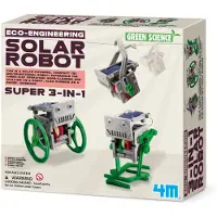 4M 3 In 1 Science Mini Solar Robot Figure Transparant Kinderen