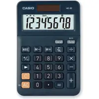 Casio MS-8E - Bureaurekenmachine - 8-cijferig display - Zwart