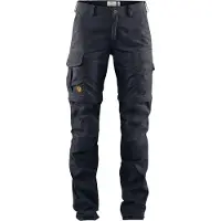 Fjällräven - Women's Karla Pro Zip-Off Trousers - Afritsbroek 48 - Raw Length, zwart/blauw