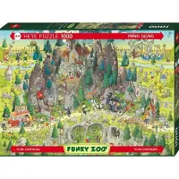 Heye Puzzle Funky Zoo - Legpuzzel Transylvanian Habitat 1000 stukjes - Meerkleurig