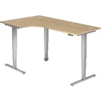 Hjh OFFICE PRO XDSM 82 S - 200 x 120 Eiken Tafelhoogte I Elektrisch in hoogte verstelbaar