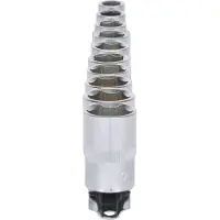 Ks Tools 917.0635, set doppen, 1/2", 10 stuks, chroom-vanadiumstaal, conform DIN 3120, ISO 1174, DIN 3124, ISO 2725, 720 g