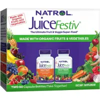 Natrol JuiceFestiv – 2 bottles Fruits & Veggies (120 Capsules) - vitamines, multivitamines - multivitamines - multivitamines