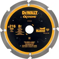 DeWalt Cirkelzaagblad voor Cementplaten | Extreme | Ø 216mm Asgat 30mm 8T - DT1473-QZ