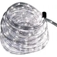 Mojawo LED-verlichting slang, binnen en buiten, warm wit, 9 meter, 216 LED's