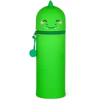 Legami Trousse en silicone Dino Kawaii Vert