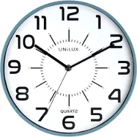 Unilux 400094560 Wandklok/Quartzklok "POP", diameter: 300 mm, blauw