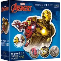 Marvel Brave Iron Man Disney Marvel Heroes Hout Houten Legpuzzel - 160 stukjes - Vanaf 6 jaar