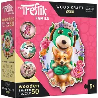 Trefl puzzel hout Wood Craft Junior Happy Trefliks milieuvriendelijk FSC.