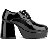 Pleaser Plateau Schoenen Heren Zwart