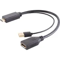 Shiverpeaks -BASIC-S--Adapter, HDMI-A adapter, DisplayPort-aansluiting, 4K, 30 cm (80098-SPB)