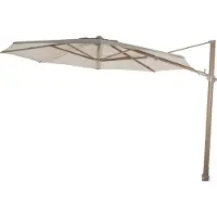 4Seasons Siesta Premium 350 cm. Ø zand met houtlook frame