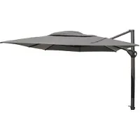 4 Seasons Outdoor 4SO Haciënda zweefparasol 3x4 m characoal - | Maat 300x400 |