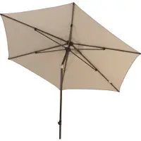 4 Seasons Outdoor Azzurro stokparasol Ø300 cm beach solefin - Wenge frame