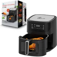 Extralink heteluchtfriteuse, 6,5 liter, 1800W, met kijkvenster en LED-touchscreen