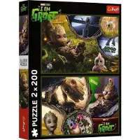 Trefl legpuzzel Marvel Guardians of the Galaxy Groot 2x200 stukjes.