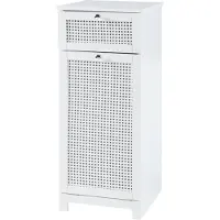 En.casa Badkamerkast Karlsøy met wasmand 90x38x40 cm wit