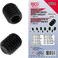 Bgs Assortiment inbusschroeven 160-delig - M3 - M10 - BGS14135