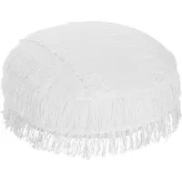 Beliani OULAD - Vloerkussen - Wit - 50 x cm - Katoen