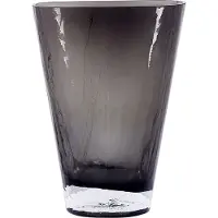 Beliani MITATA - Decoratieve vaas - Grijs - Glas